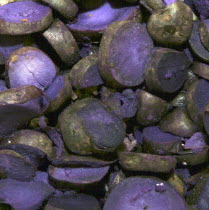 Purple Potatoes - Pink Fur ApplesFresh food Great Britain UK United Kingdom British Isles Northern Europe