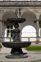 The Singing Fountain in front of the Belvedere  the Italian Renaissance summer palace of King Ferdinand I in the Royal Gardens beside Prague CastlePraha Ceska Eastern Europe European