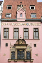 The Old Council Hall with the Old Town Coat of Arms adopted by the city in 1784Praha Ceska Eastern Europe European