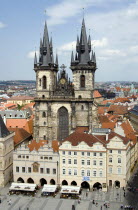 The Church of Our Lady before Tyn in the Old Town SquarePraha Ceska Eastern Europe European Religion