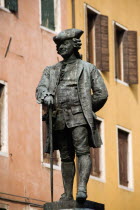 Bronze statue of Carlo Goldoni in Campo San Bartolomeo