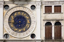 The 15th Century Torre dellOrogolio  Clock Tower  clock face showing signs of the Zodiac and phases of the moon