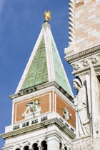 The Campanile tower in the Piazza San Marco beside the Doges Palace