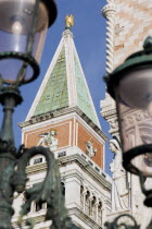 The Campanile tower in the Piazza San Marco beside the Doges Palace