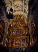 Palace of San Lorenzo de El Escorial. Main altar in the Monastery ChurchEscurial Espainia Espana Espanha Espanya European Hispanic Religion Religious Southern Europe Spanish History