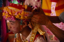 Novice monk at ordination ceremony at Wat Chiang Yuen having ornate head dress adjusted.Asian Kids Prathet Thai Raja Anachakra Thai Religion Siam Southeast Asia Religious Siamese Asian Kids Prathet...