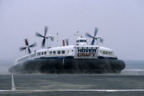 Hovercraft arriving at Calais
