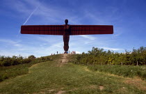 Angel of the North  near Newcastle Upon Tyne.TravelTourismHolidayVacationExploreRecreationLeisureSightseeingTouristAttractionTourDestinationTripJourneyAngelOfTheNorthGatesheadNewca...