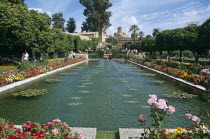 Fortress of the Christian Kings  Pond in the gardens of Alcazar de los Reyes Cristianos.TravelTourismHolidayVacationExploreRecreationLeisureSightseeingTouristAttractionTourDestinationTrip...