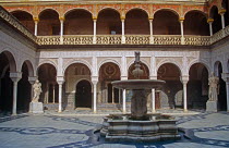 House of Pilatos  Building and fountain in the courtyard.TravelTourismHolidayVacationExploreRecreationLeisureSightseeingTouristAttractionTourDestinationTripJourneyCourtyardHouseOfPil...