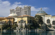 Caesars Palace Hotel and Casino  across lake in front of the Bellagio.TravelTourismHolidayVacationExploreRecreationLeisureSightseeingTouristAttractionTourDestinationCaesarsCaesarsPalace...