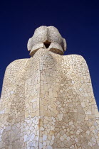 Casa Mila  La Pedrera  Gaudi Witch scarers roof sculptures.TravelTourismHolidayVacationExploreRecreationLeisureSightseeingTouristAttractionTourLaPedreraCasaMilaBarcelonaSpainSpanish...