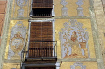 Placa de Jaume Sabartes  Wall paintings and balconies.TravelTourismHolidayVacationExploreRecreationLeisureSightseeingTouristAttractionTourBarcelonaSpainSpanishEuropeEuropeanUnionEUC...