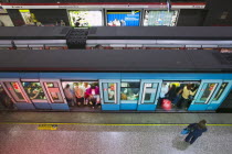 Universidad de Chile metro station.TravelTourismHolidaysTransportSantiagoSouth AmericaMetroTrainLatin AmericaCommutersCommutingChileAmerican Chilean Hispanic Latino