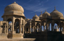 Royal Chhatris   cenotaphs   at Bada BaghAsia Asian Nepalese Bharat Inde Indian Intiya Male Men Guy Male Man Guy Religion Religious Kids Learning Lessons Teaching History Performance Classic Classica...