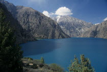 View north across Phoksumdo LakeAsia Asian Nepalese Scenic