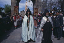 Easter procession of Armenian Apostolic  Orthodox  church.Etchmiadzin Asia Asian European Middle East Religion Religious
