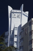 South Beach. Collins Avenue. Detail of The Delano Hotel exteriorAmerican North America United States of America Beaches Resort Sand Sandy Seaside Shore Tourism