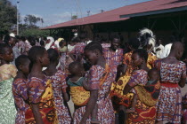 Ngomas dancers.African Eastern Africa Kids Tanzanian