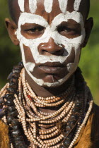 Karo woman with face painting