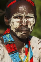 Karo man with face painting
