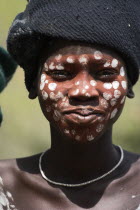 Boy with face painting