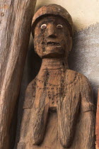 Famous carved wooden effergies of Chiefs and Warriors  which are now becoming rare as many have been stolen by art collectors