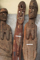 Famous carved wooden effergies of Chiefs and Warriors  which are now becoming rare as many have been stolen by art collectors