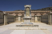 Gardens of Babur  Baburs tombstone  the headstone erected by the Moghul Emperor Jahangir in the 17th century  Babur founder of the Moghul empire in India laid out these gardens in the 16th century  he...