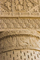 No-Gonbad Mosque  Mosque of Nine Cupolas  also known as Khoja Piada or Masjid-e Haji Piyada  Mosque of the Walking Pilgrim   Carved stucco decoration on columnDates to the early 9th Century A.D. Earl...