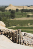 Ammunition left behind by the Taliban at Top-I-Rustam  Remains of 200ft high Buddhist Stupa now an army checkpoint