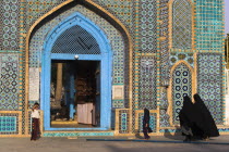 Pilgrims at the Shrine of Hazrat of Ali  who was assissinated in 661 This shrine was built here in 1136 on the orders of Seljuk Sultan Sanjar  destroyed by Genghis Khan and rebuilt by Timurid Sultan...