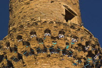 The Mousallah Complex  MinaretOne of several minarets in this complex  this one stands by Gaur Shad s Mausoleum with a mortar hole in it   another one also near the mausoleum is partly destroyed and...