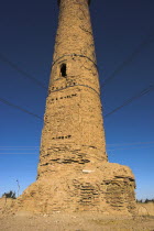 The Mousallah Complex  MinaretOne of several minarets in this complex  this one stands by Gaur Shad s Mausoleum with a mortar hole in it   another one also near the mausoleum is partly destroyed and...