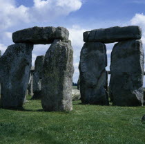Standing stones on Salisbury Plain