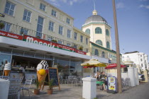 Macaris ice cream parlour and cafe next to the historic Dome cinema