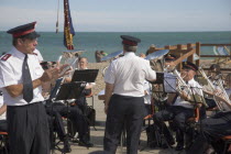 The Salvation Army band playing on the seafront