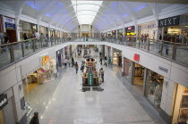 Interior of Churchill Square shopping centre mall.