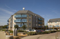 Ropetackle housing development on the banks of the river Adur. A regenerated brownfield former industrial area.