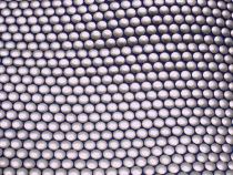 Exterior of Selfridges department store in the Bullring shopping centre. Detail of the spun anodised aluminium discs