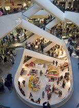 Interior of Selfridges department store in the Bullring shopping centre.