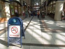 No Smoking sign in the Gunwharf Quays shopping complex