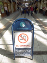 No Smoking sign in the Gunwharf Quays shopping complex