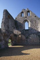 Boxgrove Priory ruins next to the Church of St Mary and St Blaise. Near Chichester.