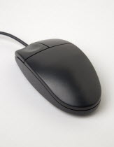 Basic black computer mouse