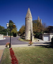 Avignonet-de-Lauragais.  Statue of Crusader of Avignonet set against the Cathar religion considered heretical by the Catholic Church in the thirteenth century.