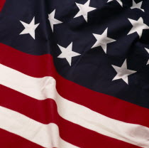 Detail of American Stars and Stripes National Flag