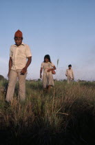 Cuiva Indians  recently contacted  now clothed  returning to missionised village in the Llanos  close to river Casanare Tribal Indigenous Colombian Columbia Hispanic Indegent Latin America Latino Sou...