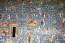 Frescoes on outside south wall  Voronet Monastery  near Gura Humorului