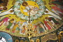Fresco on ceiling  Church of the Holy Three Hierarchs  Biserica Sfanta Trei Ierarhi